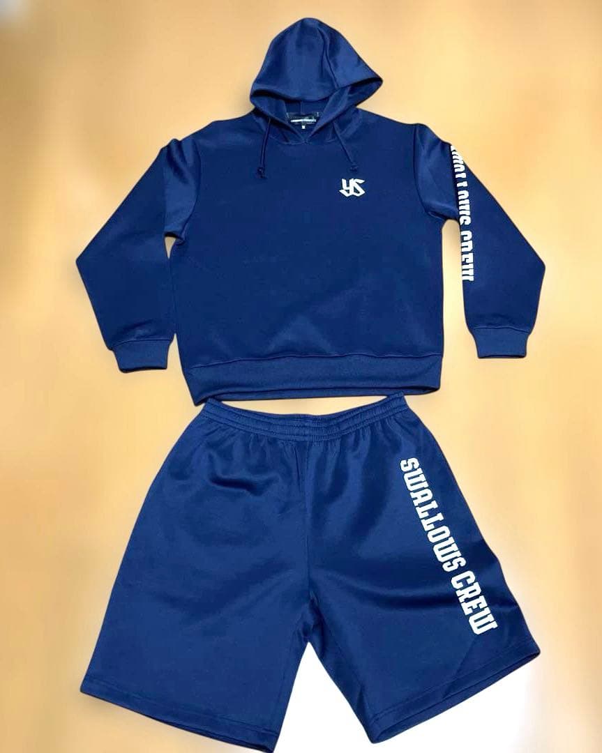 〈非売品〉M 東京ヤクルトスワローズ CREW パーカー 上下セット〈美品〉