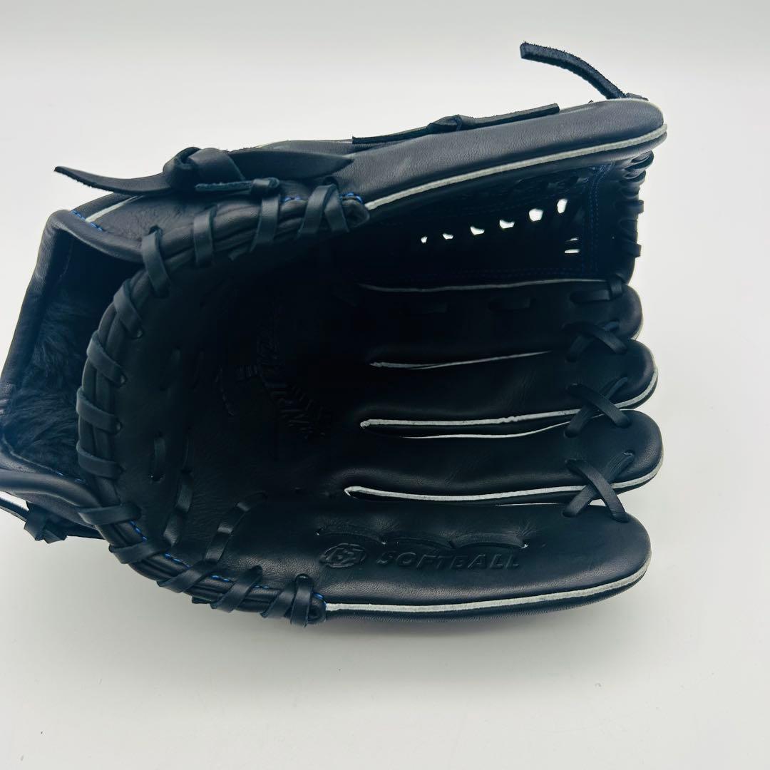 美品✨Mizuno ミズノ　ウィルドライブ ブルー　右投げソフトボール　グローブ