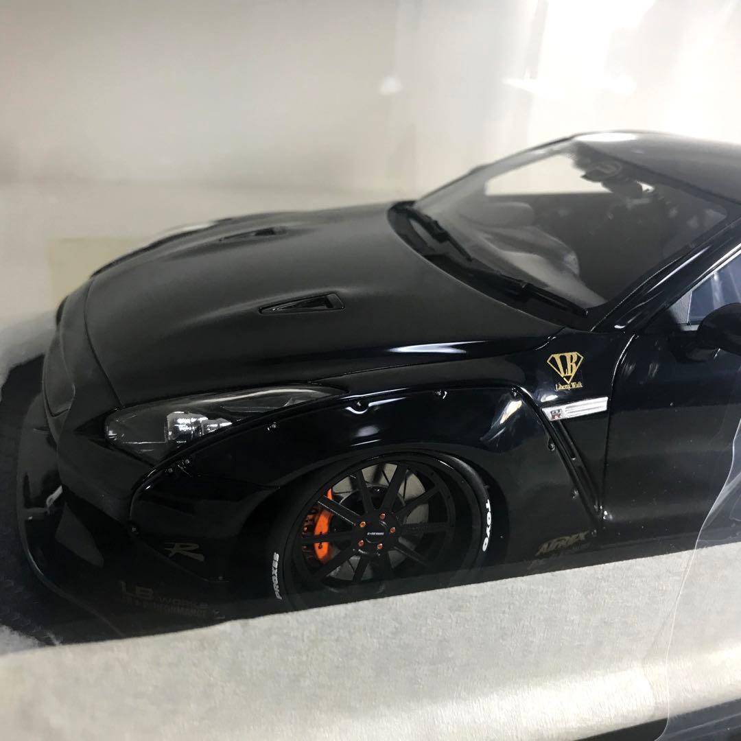 一部難有　イグニッションモデル 1/18 LBWK 日産GTR ブラック 処分