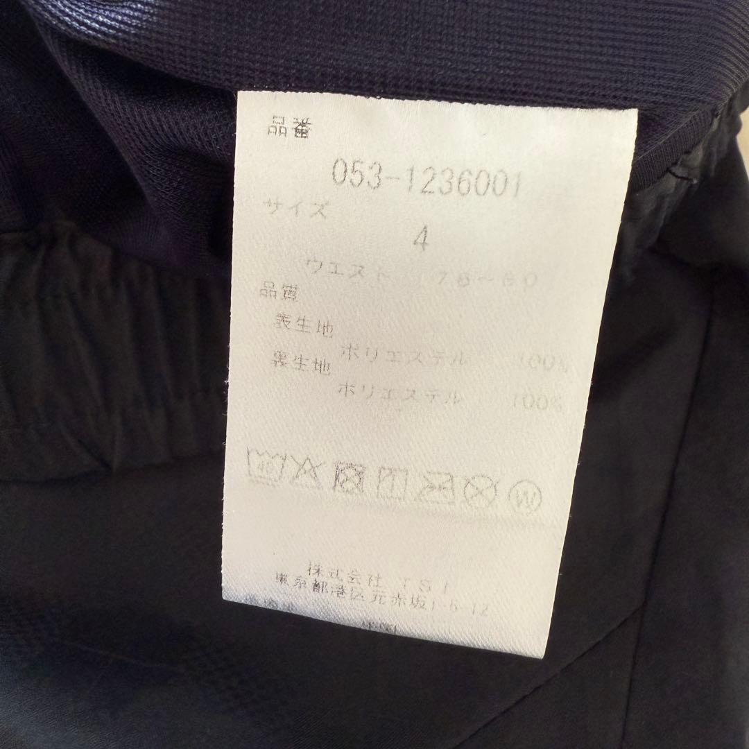美品　パーリーゲイツ　パンツ　黒　ブラック　チェック　4 M〜L相当　防寒　蓄熱