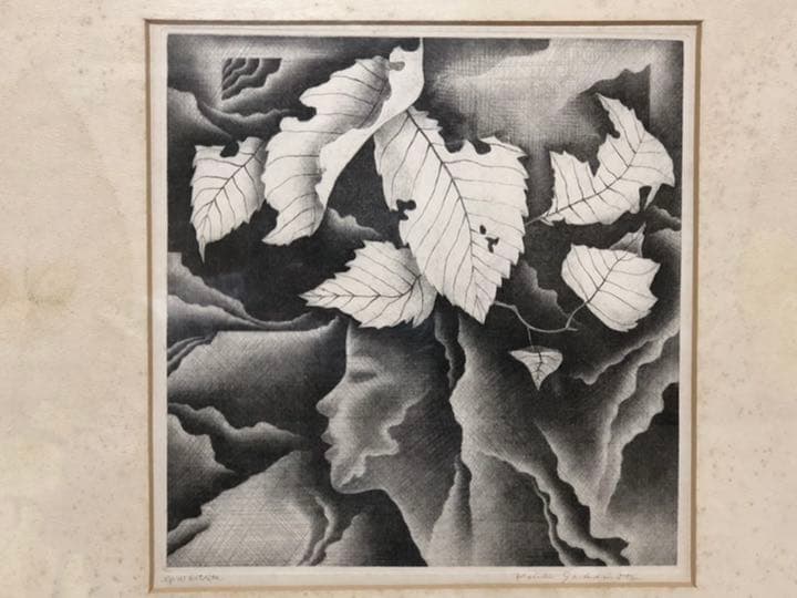 坂本好一　銅版画（メゾチント）