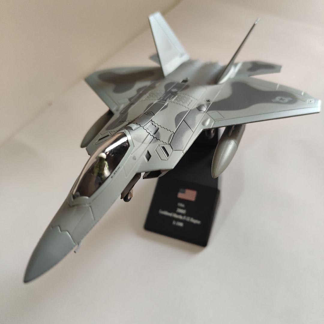 合金製 1/100スケール アメリカF-22 ラプター戦闘機