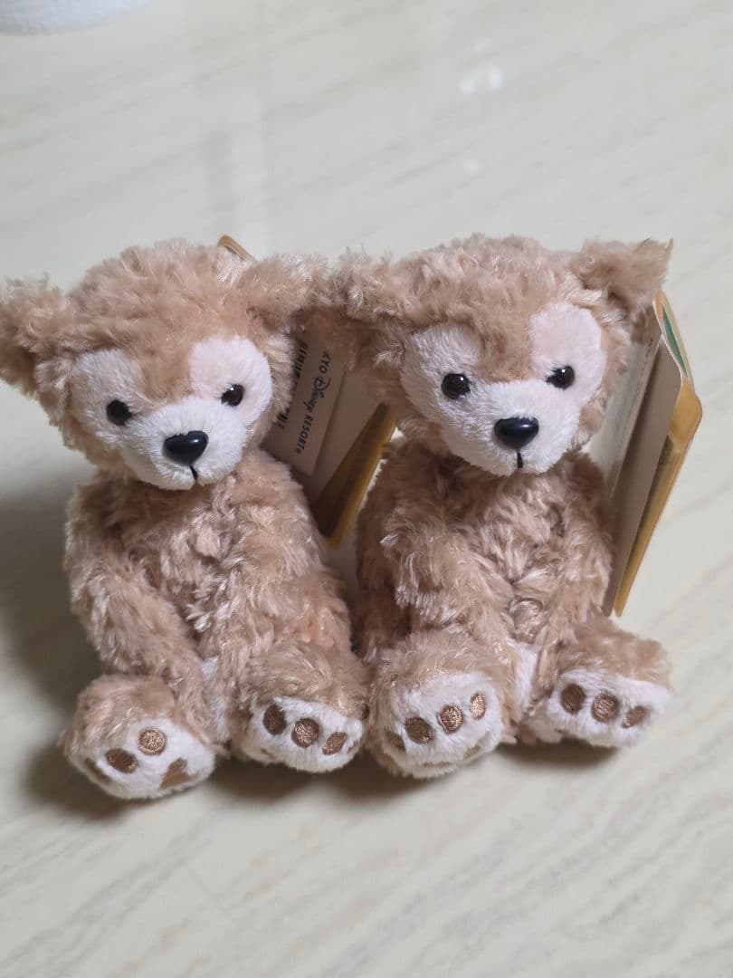 新品ダッフィー ぬいぐるみ 2体セット ミニブック付き