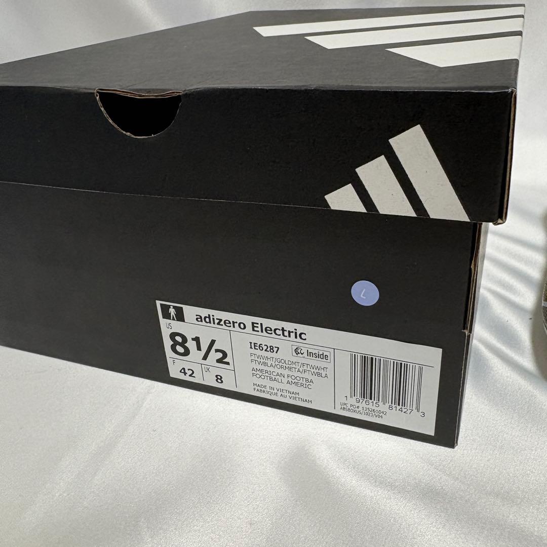Adizero Electric Ⅱ Cleats WHT/GLD 26.5　L