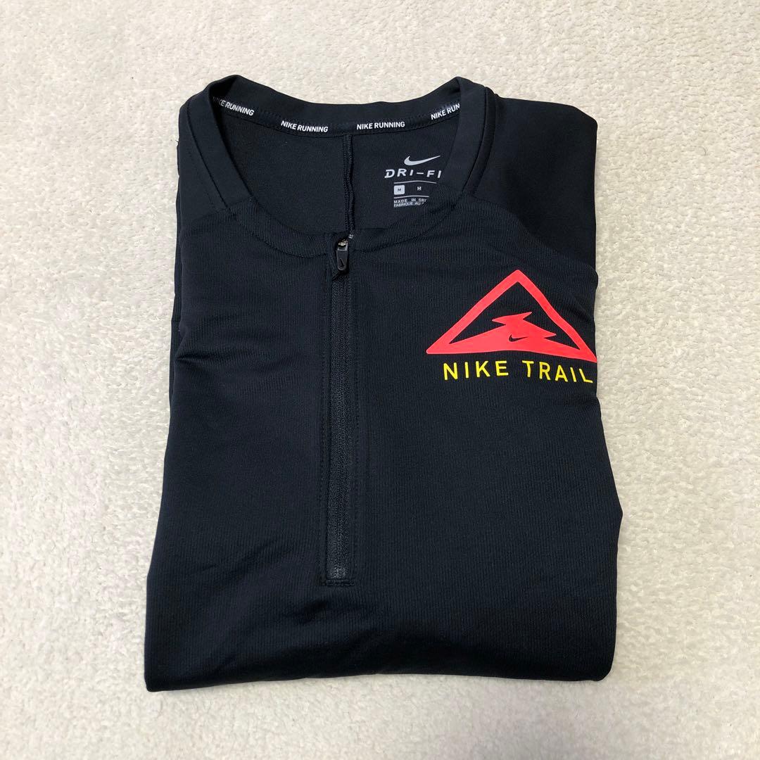 NIKE TRAIL ナイキトレイル ハーフジップ 長袖 ランニングトップ　M