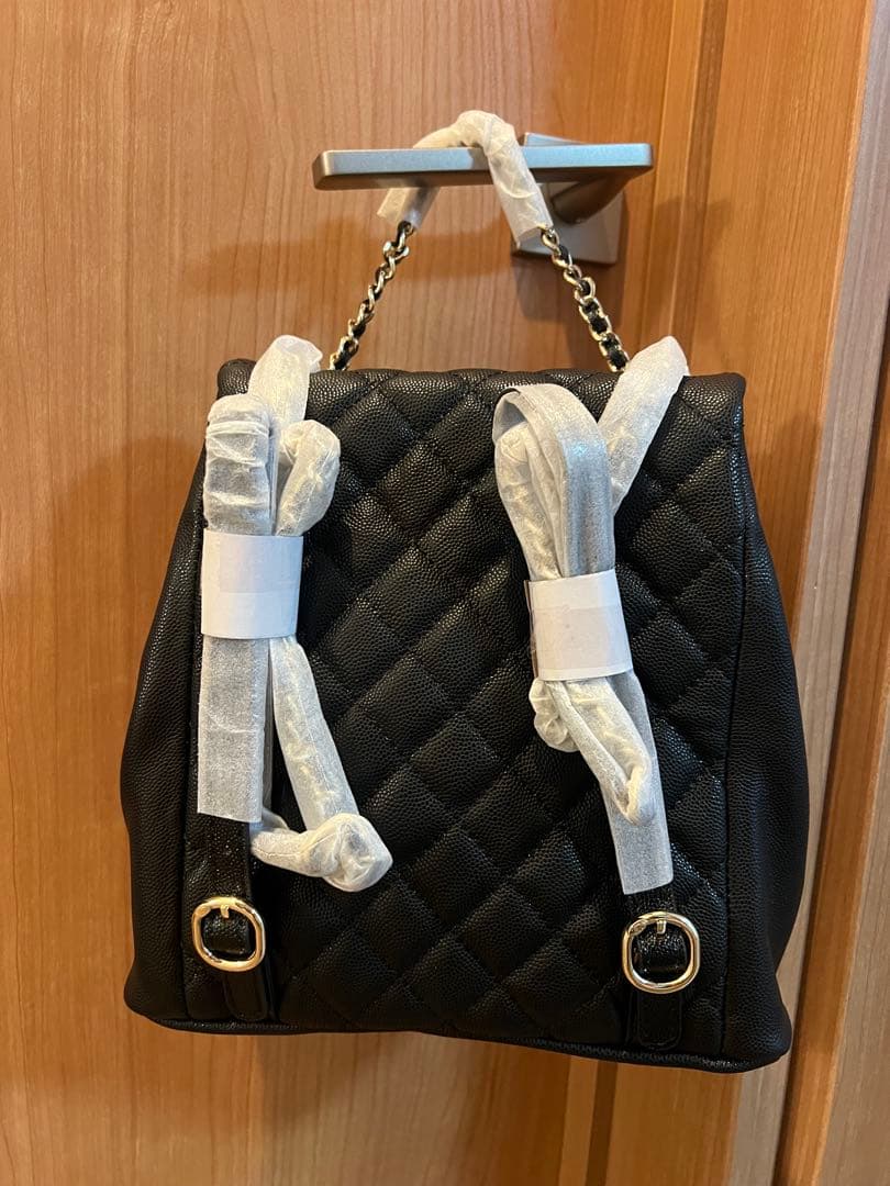 ノベルティ　リュックサック　キルティング　ブラック　シャネル　CHANEL 新品