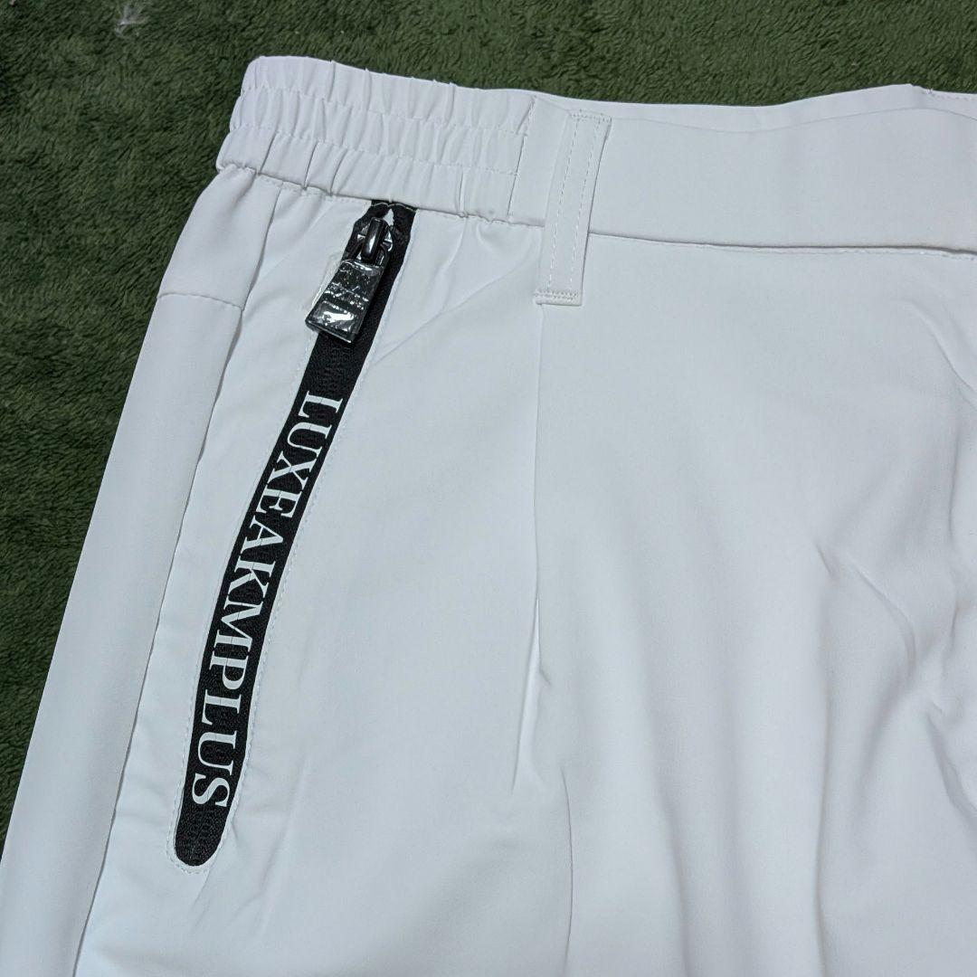 【新品】 LUXEAKMPLUS 接触冷感 ロングパンツ XLサイズ ホワイト