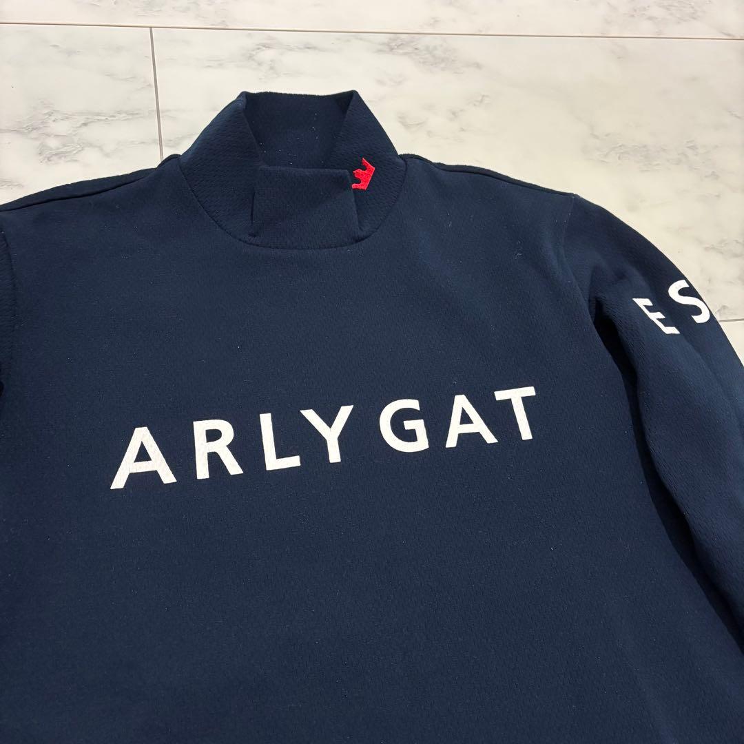 ♦︎ 美品 PEARLY GATES 長袖ウェア ５ モックネック ネイビー ♦︎