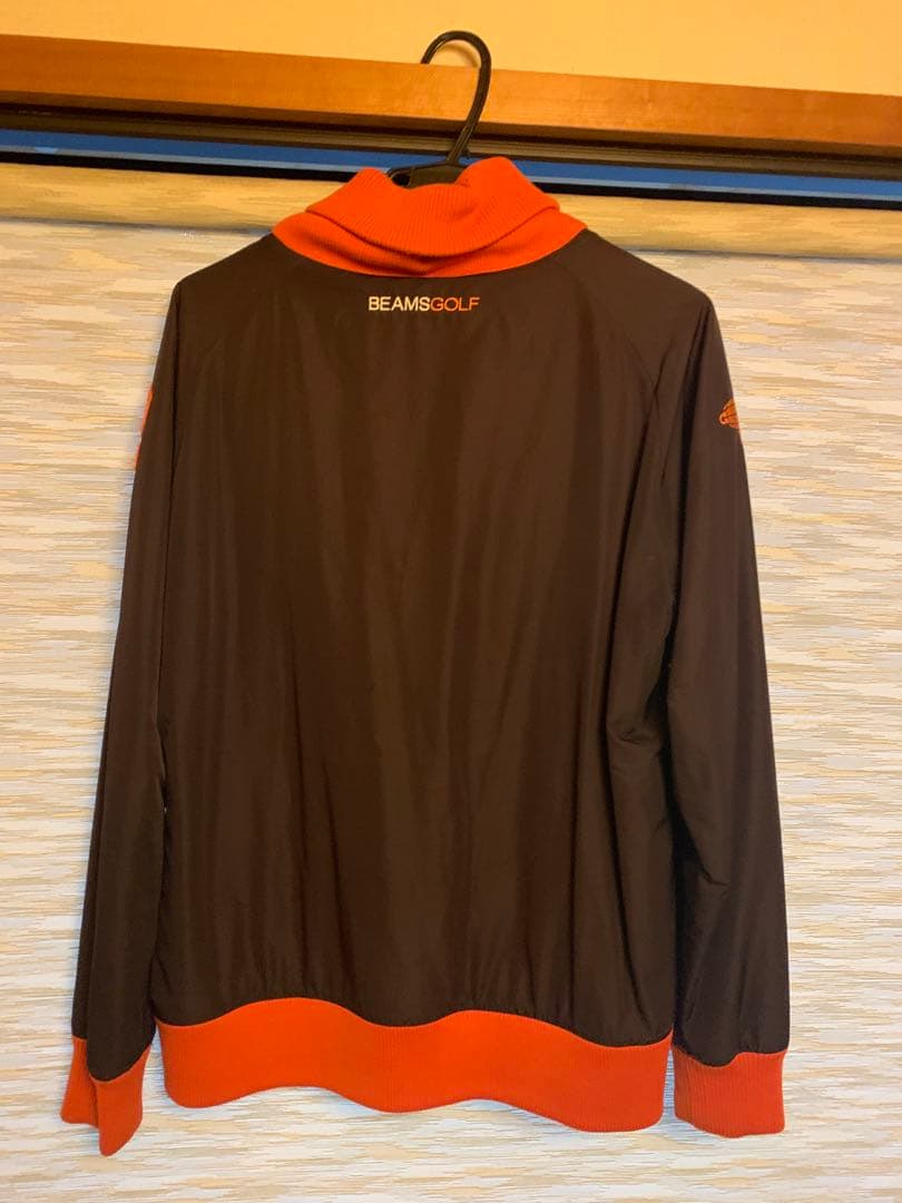 ビームスゴルフ　ブルゾン　ジャケット　ブラック　オレンジ　XL