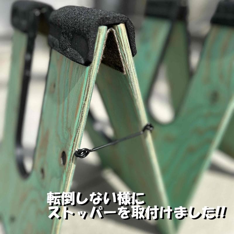 NEW ハンドメイド　ボードベッド ブラウン　サーフボードスタンド
