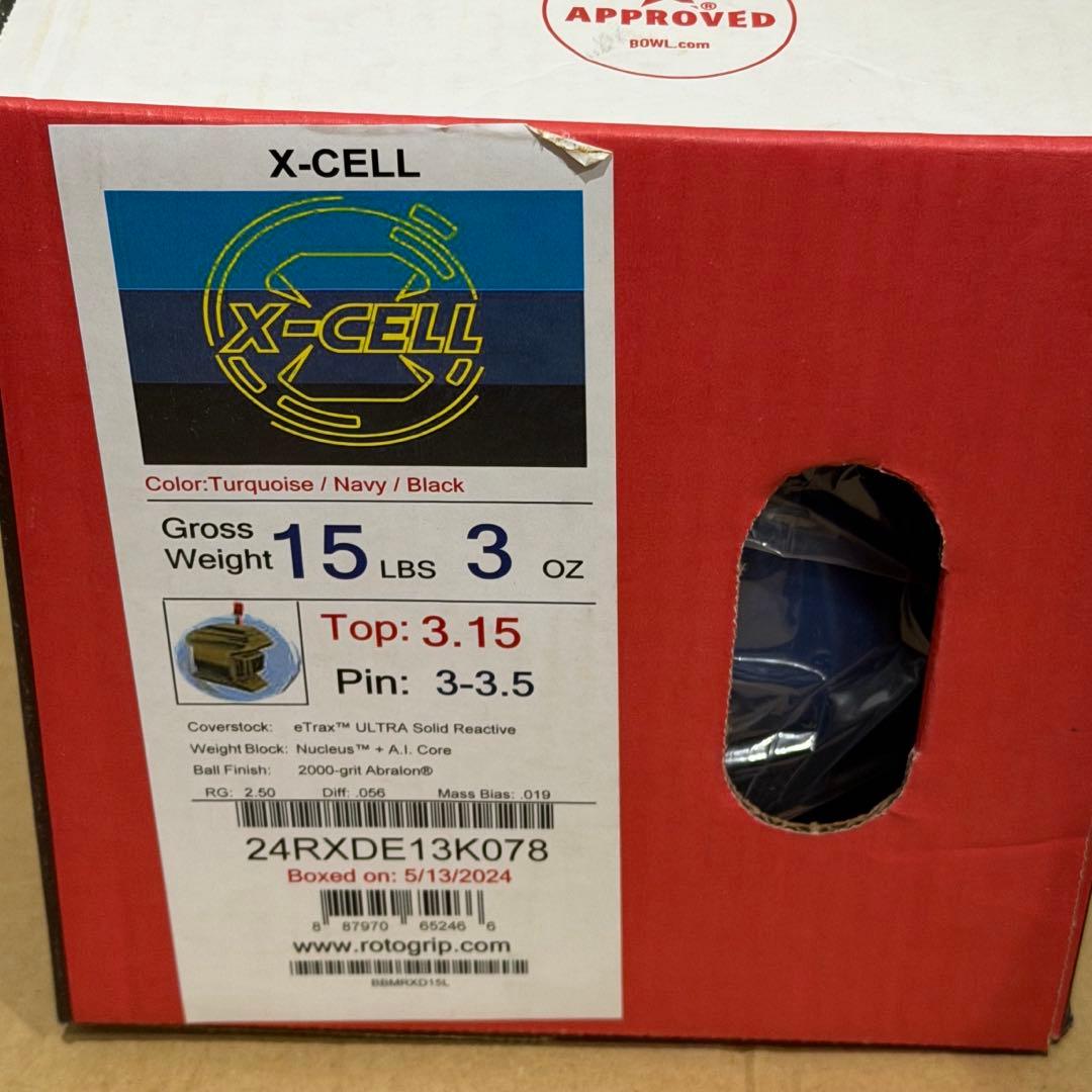 Tomo X-CELL ボウリングボール 15ポンド