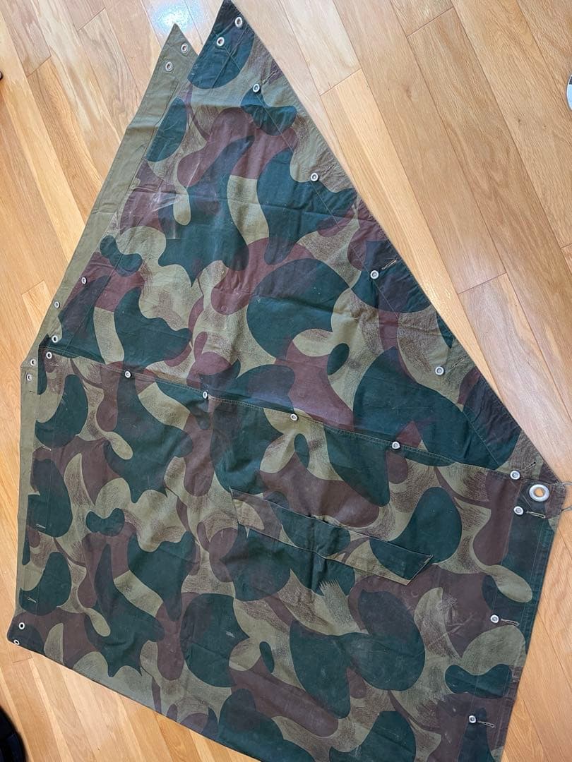 ベルギー 軍幕　m54 1枚USED 1956年製