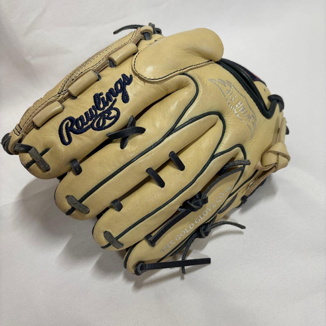 【投手用】ローリングス Rawlings 軟式グローブ クリーム/ホワイト系