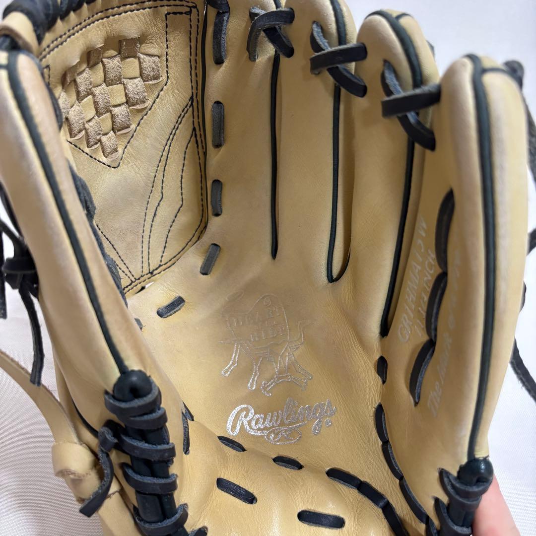 【投手用】ローリングス Rawlings 軟式グローブ クリーム/ホワイト系