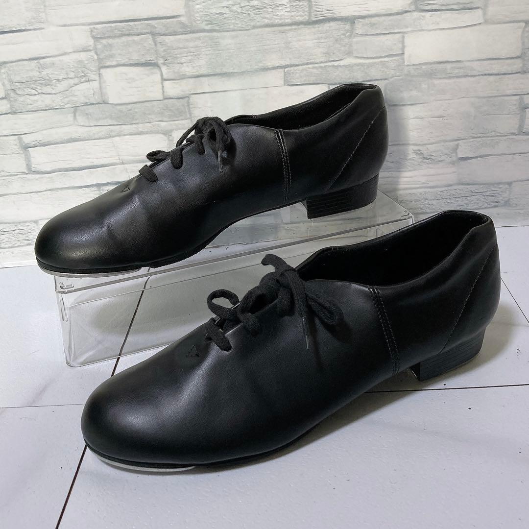 美品 CAPEZIO カペジオ ジャズシューズ ダンスシューズ 本革 黒 12M