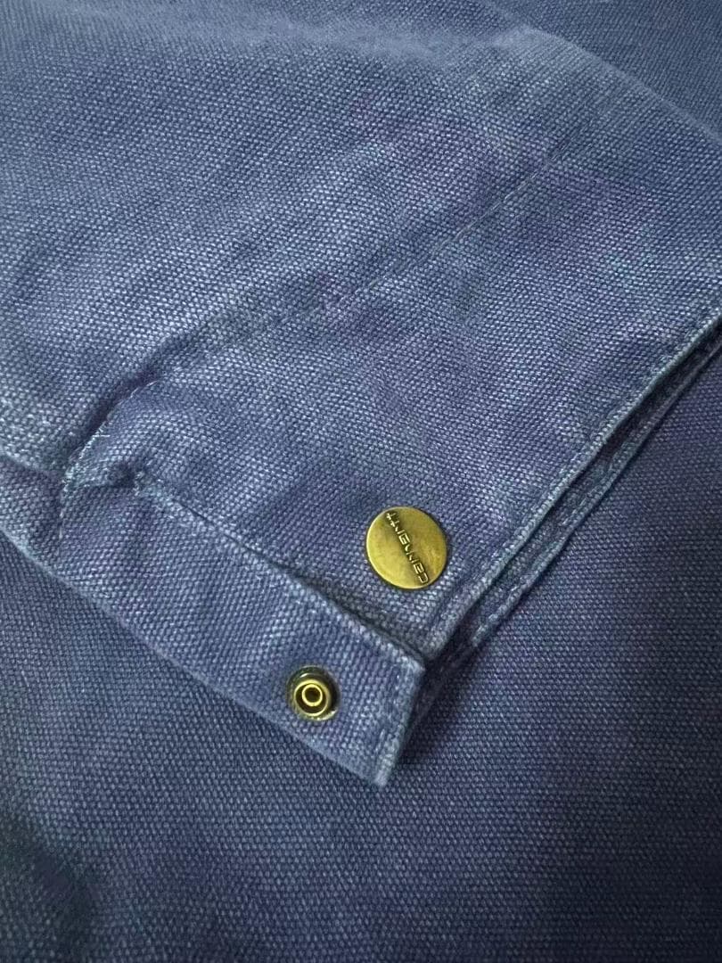 Carhartt×Stussy ネイビー デニムジャケット M