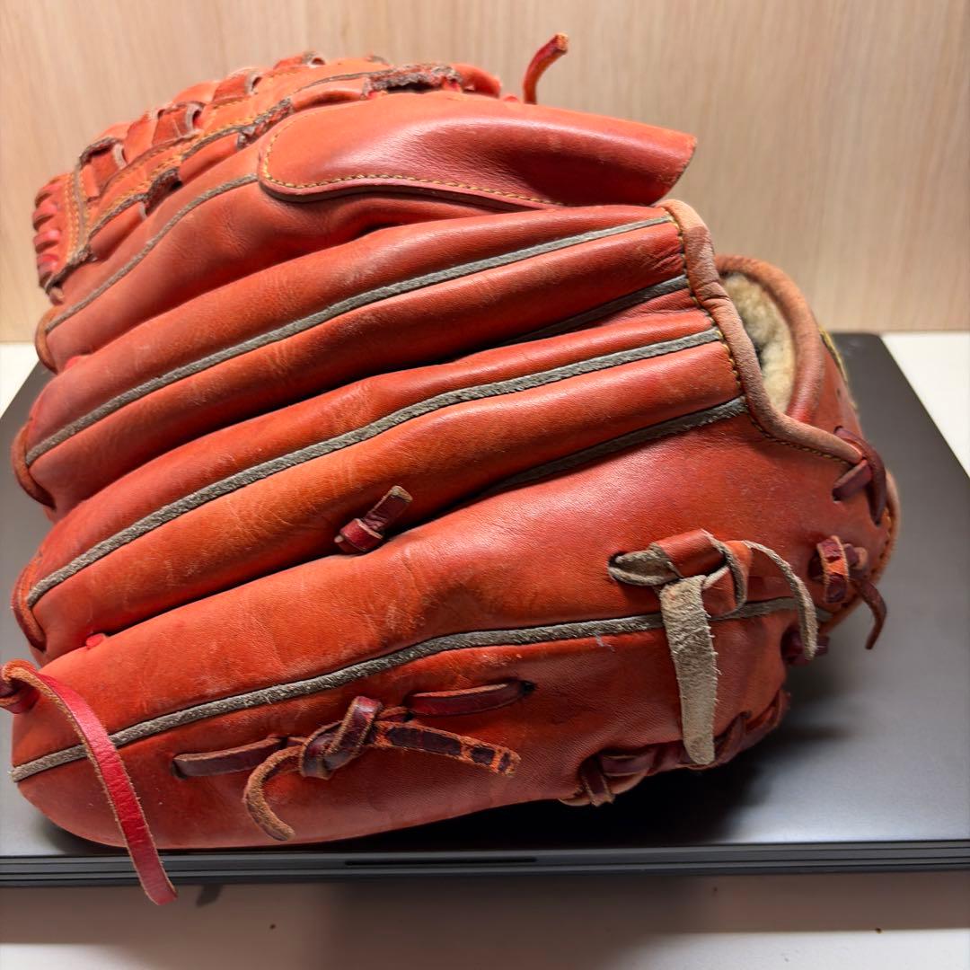 Hブランド 軟式グローブ オレンジ