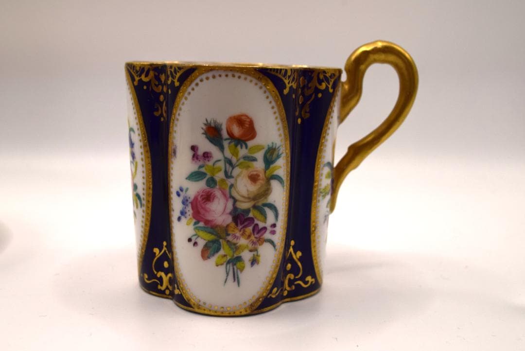 英国　コールポート　1881年～1891年頃　コーヒーカップ＆ソーサー