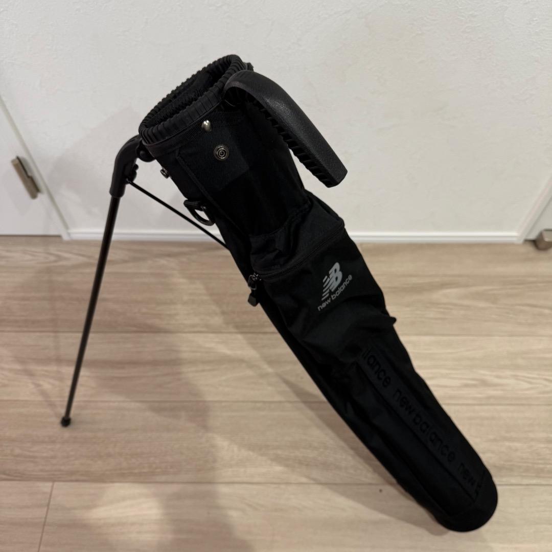 【美品】ニューバランス ゴルフ セルフスタンドバッグ ブラック