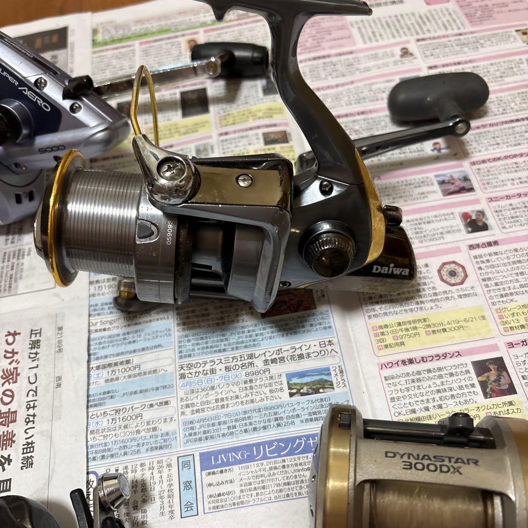 スピニングリール　ベイトリール　シマノ　ダイワ