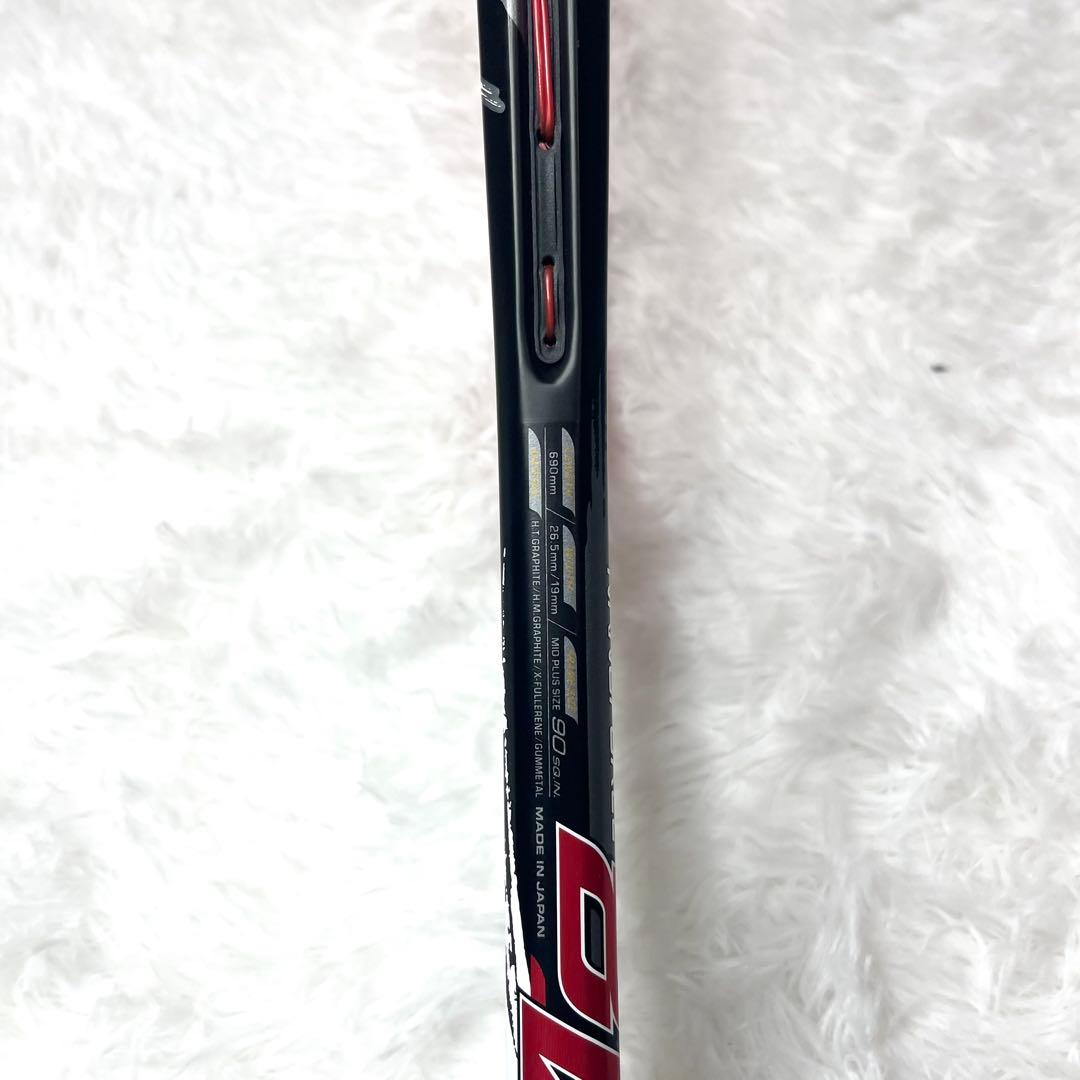 【美品】 ヨネックス ナノフォース8v REV カスタムフィット UL1相当 赤