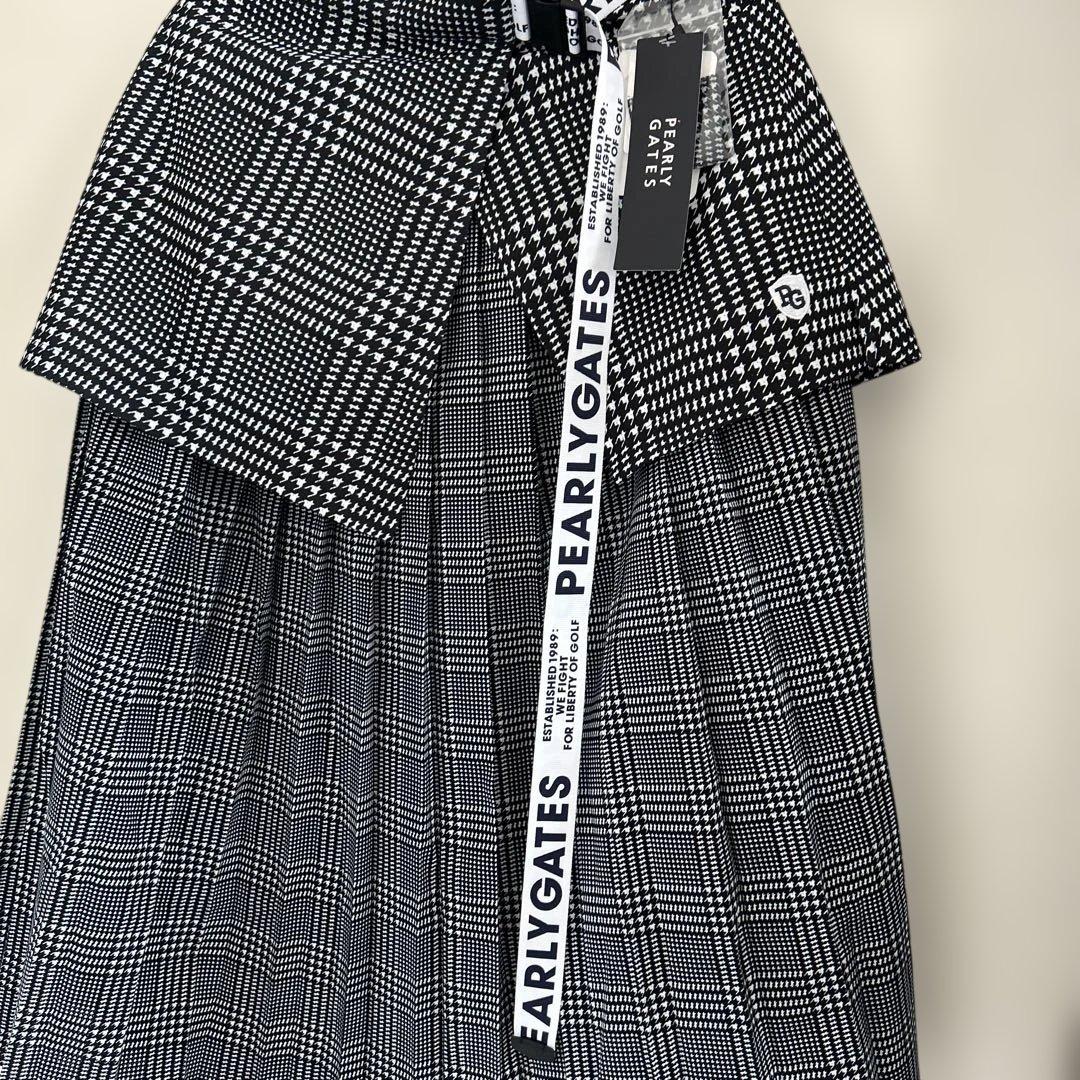 パーリーゲイツ☆新品タグ付☆レディース１プリーツスカート ロゴベルト付き裏地付