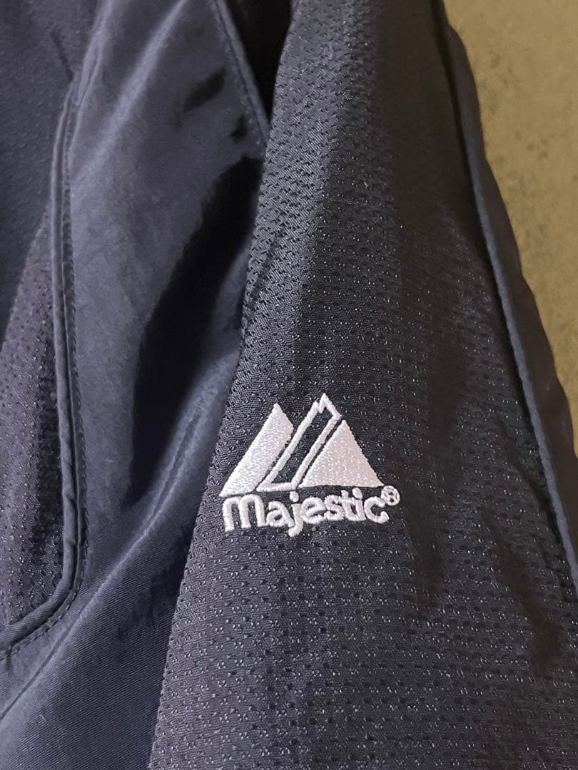 Majestic × CWS.ホワイトソックス フリース裏地 古着 スタジャン