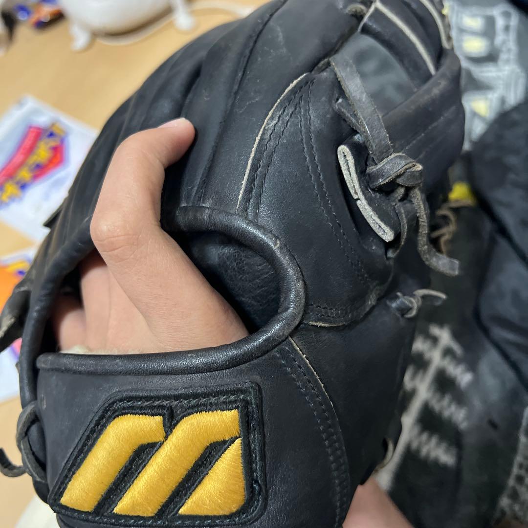 Mizuno 硬式野球グローブ 黒/金