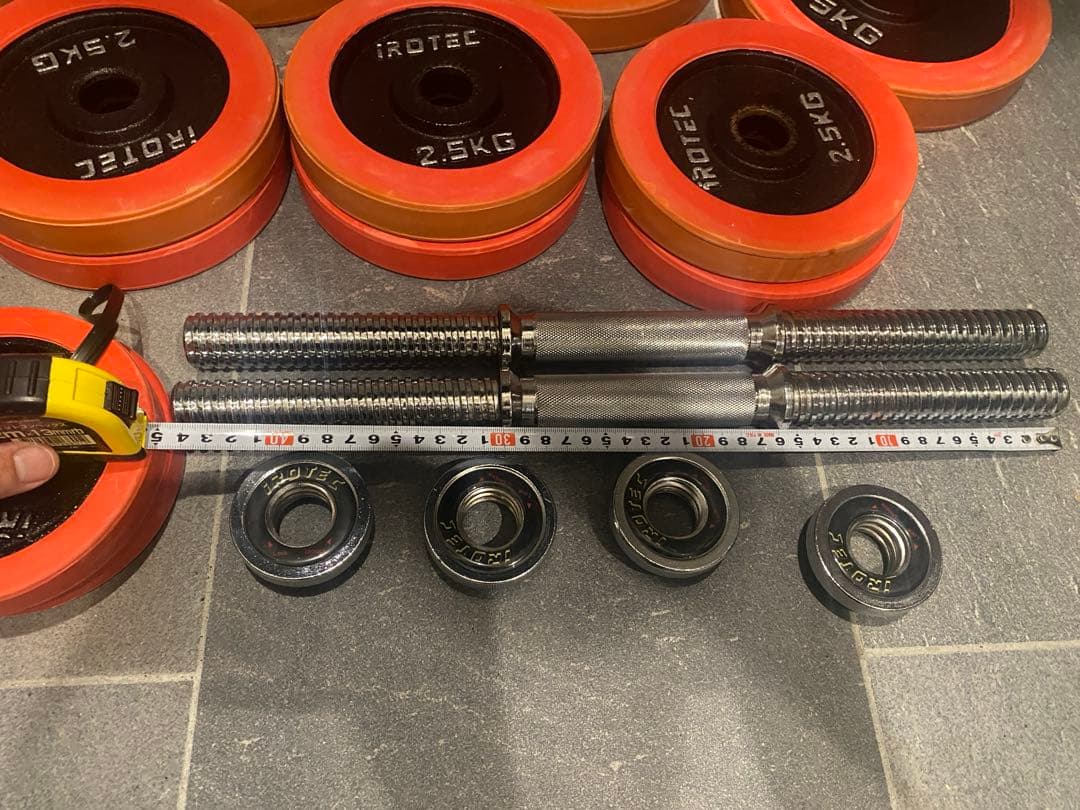 【静岡市周辺引取限定】IROTEC ダンベルセット 50kg