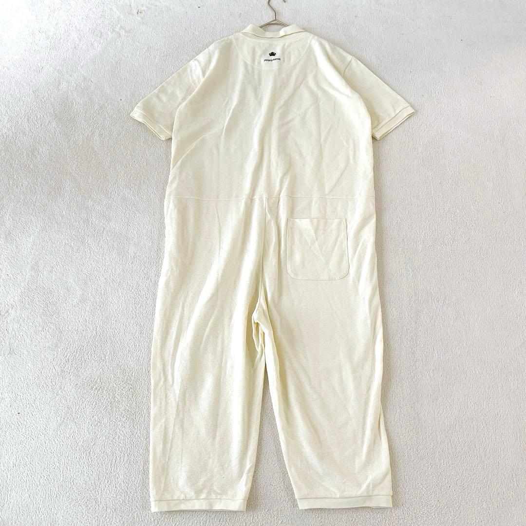 美品★PEALY GATES★ロゴワッペン オールインワン つなぎ オフホワイト