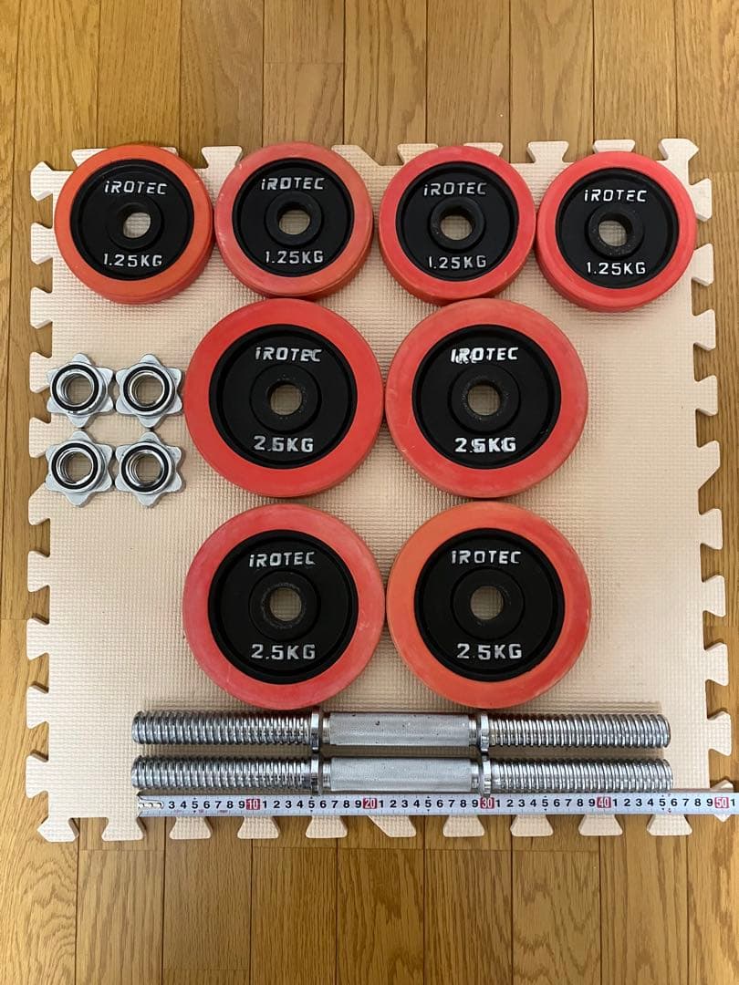 アイロテック　片手10kg×2ラバー付