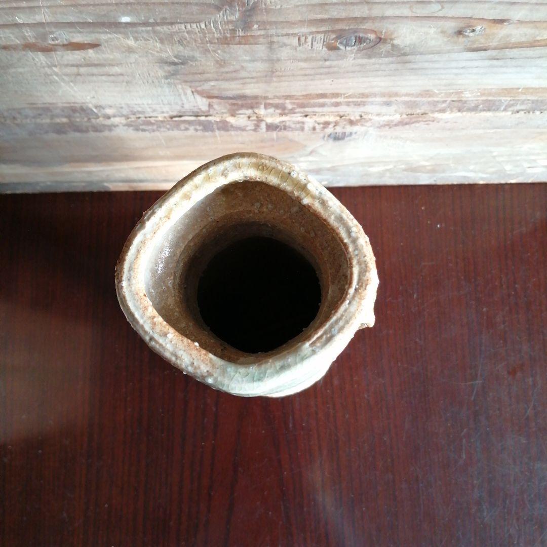 京焼　真清水蔵六　古伊賀写花瓶　28cm