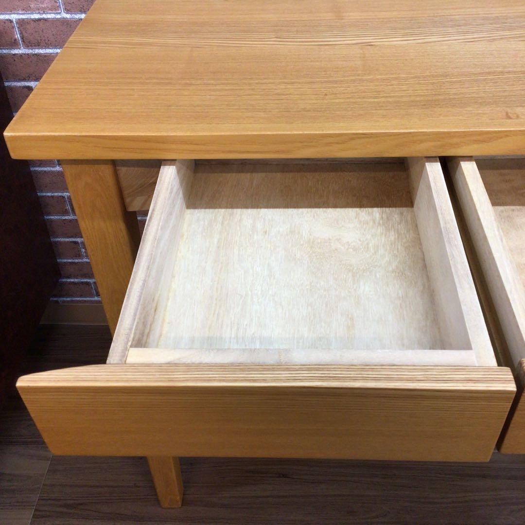 MUJI 無印良品 デスク タモ材 幅80 ナチュラル USED 展示品 引取可