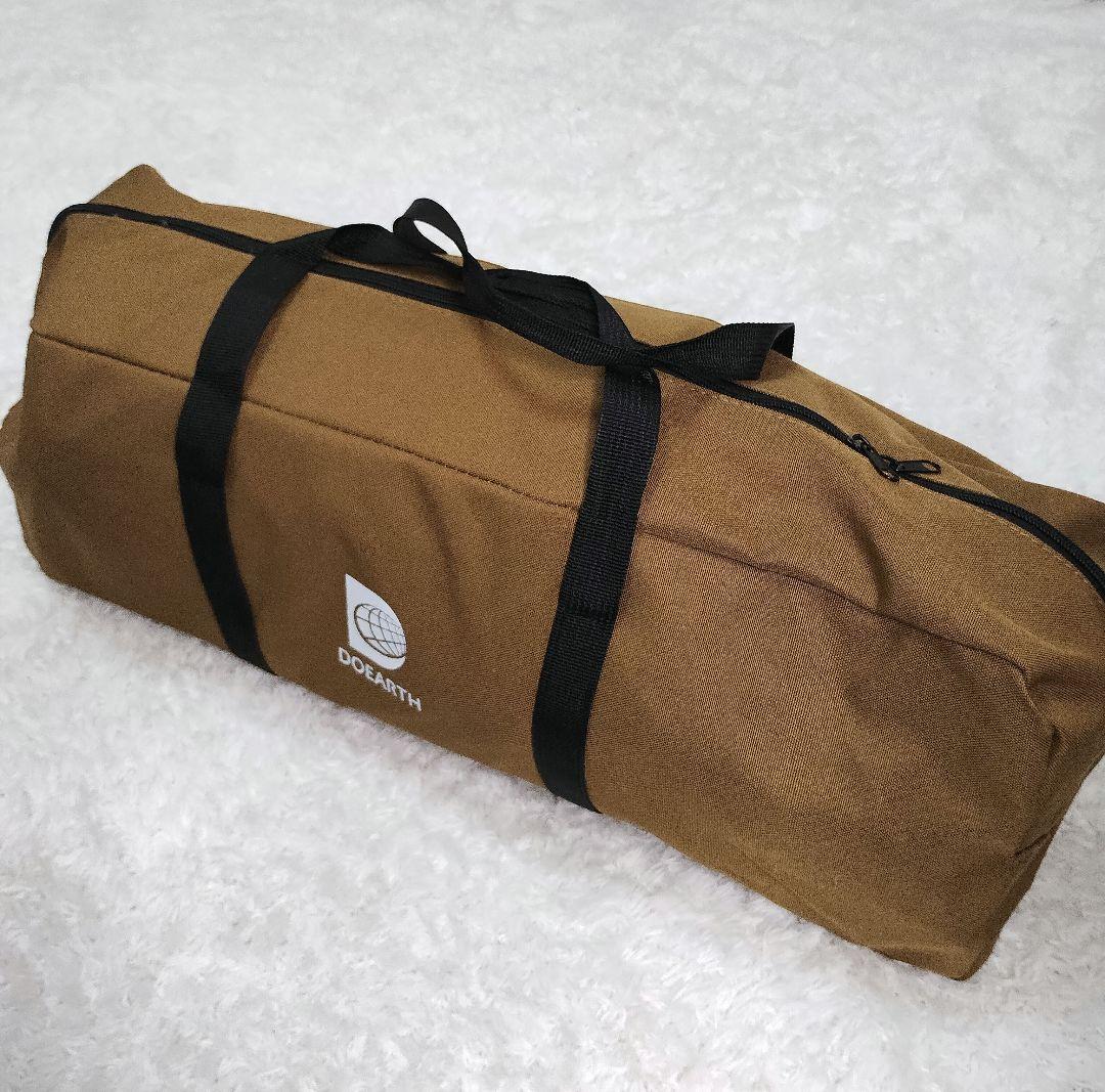 美品 DOEARTH Gussuri エアーコットマット 自動膨張 ブラウン