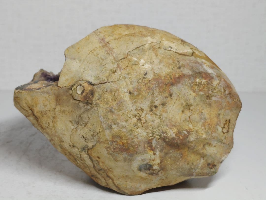 ジオード 1.2kg アメジスト 水晶 原石 鑑賞石 自然石 誕生石 鉱物 鉱石