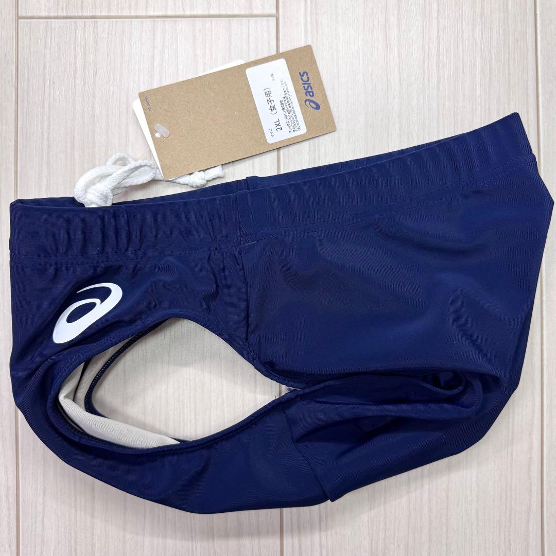アシックス　女子陸上レーシングショーツ　2XLサイズ　ネイビー単色　新品