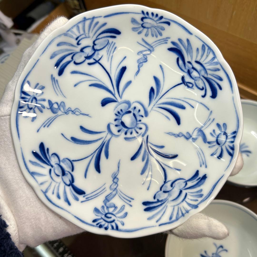 ニッコー　コシノヒロコ　藍がさね　皿５枚と小鉢５客　未使用品