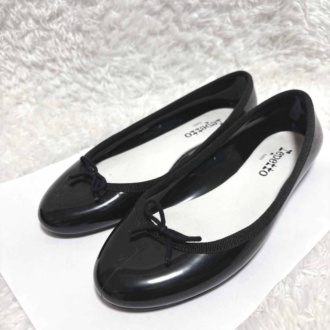 【美品】レペット サンドリオンベビー バレエ レインシューズ FR36 黒