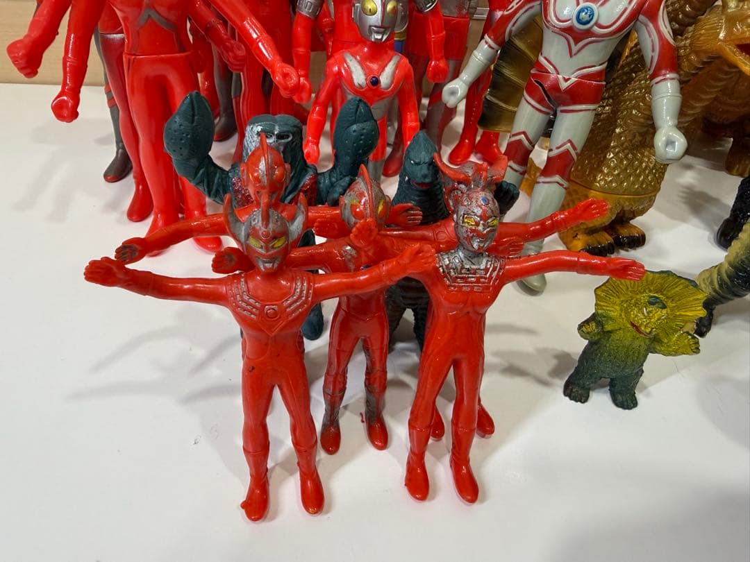 【激レア、当時物】ウルトラマンフィギュアと怪獣、ゴジラフィギュアセット31点