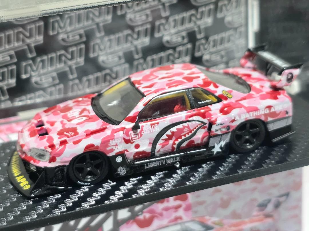 限定 LBWK Mini GT BAPE 日産 ER34+ ケース付きサイン入り