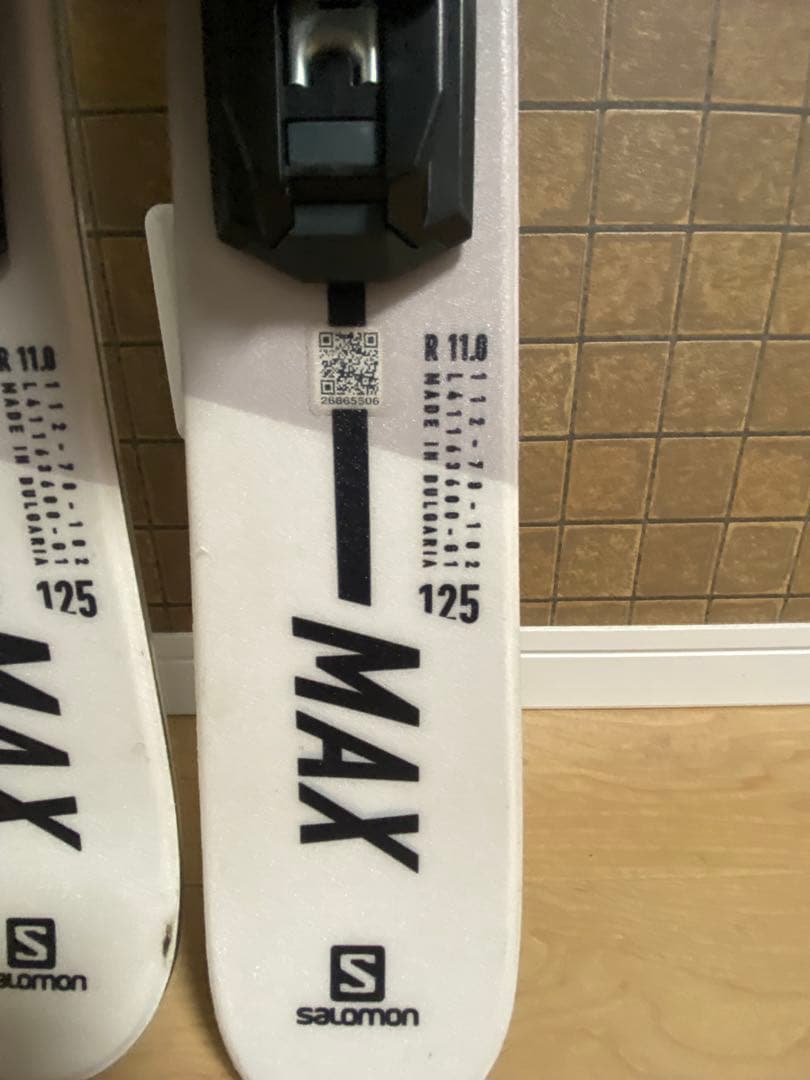Salomon MAX スキー板 125㎝+バインディング付き
