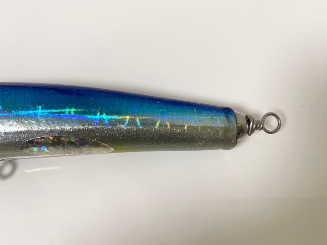 貝田ルアー カットバックヘリング160 アルミ ブルーバック 中古品