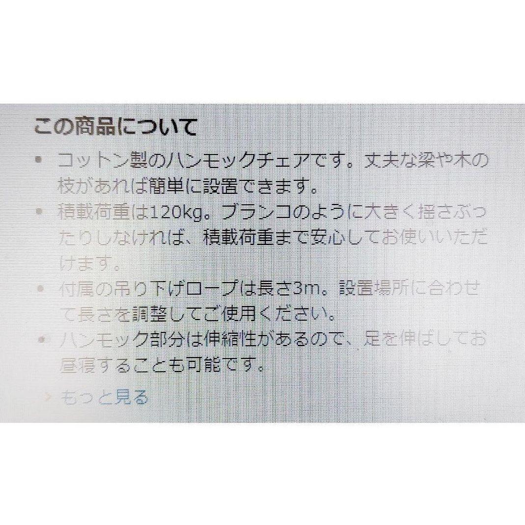 ②ハンモック 野外 屋内 金具付き アウトドア 寝具