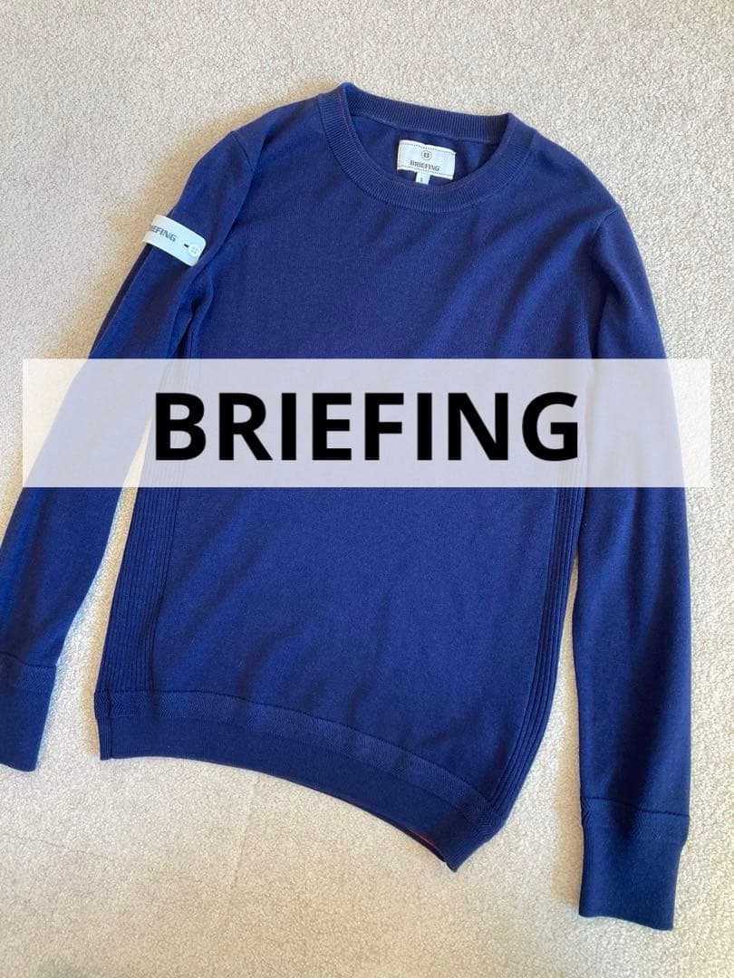 新品＊BRIEFING ブリーフィング カシミヤ ニット レディース ゴルフ 紺