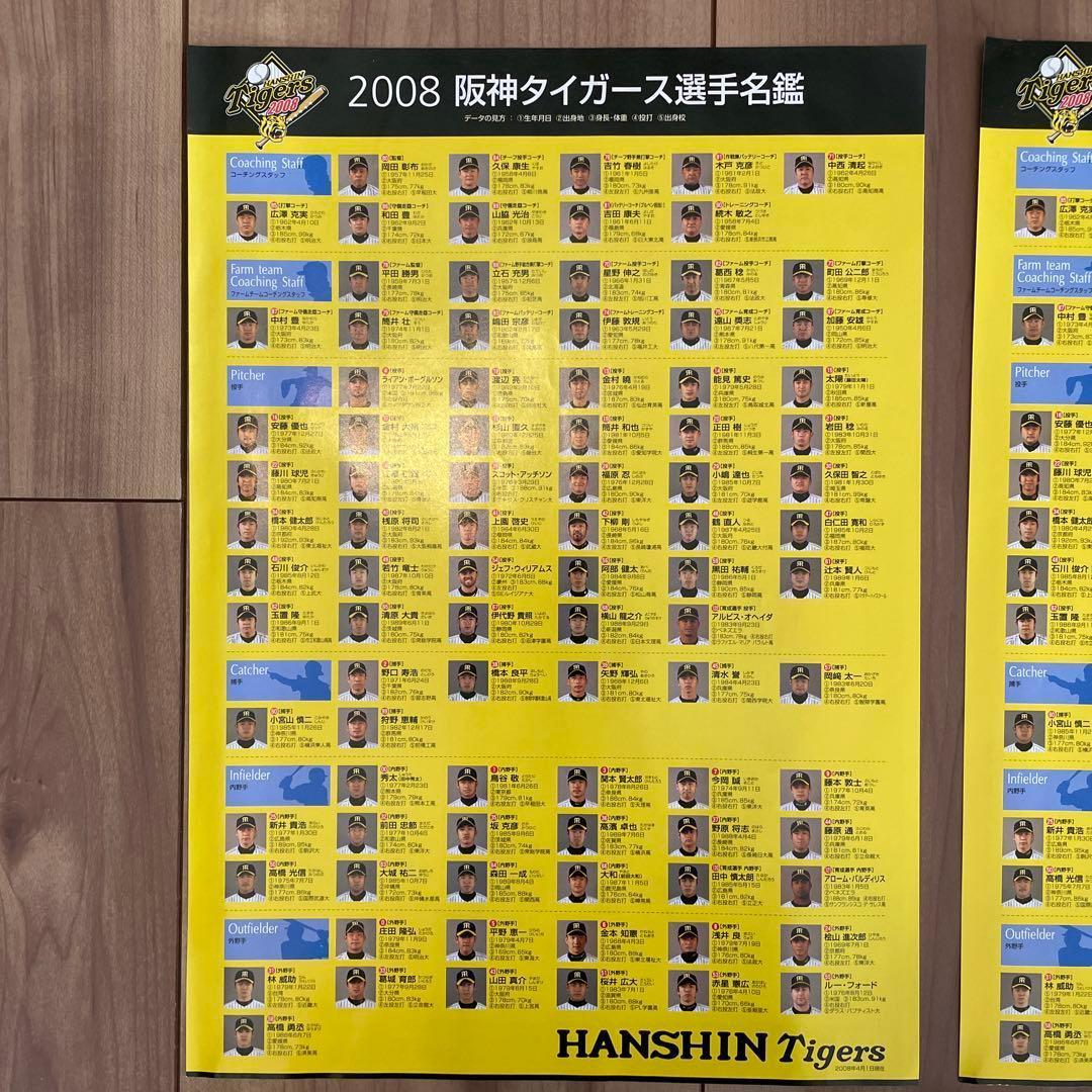 【激レア】2008年 阪神タイガース 選手名鑑＆未開封公式カード 豪華6点セット