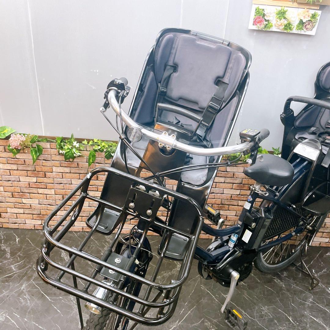 【82】子乗せ 電動自転車 ブリヂストン HYDEE.II 紺色 ブルー系