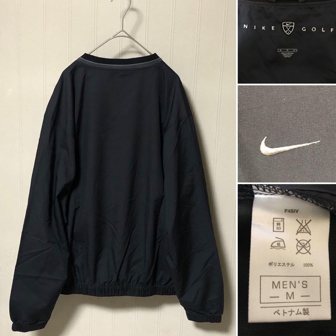 大人気❗️ナイキゴルフ NIKE GOLF ナイロン プルオーバー ピステ 黒M