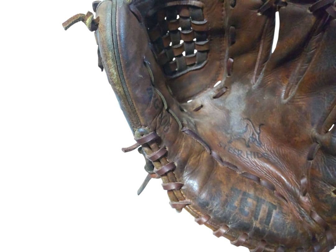 王冠 ZETT ビンテージ 硬式用 グローブ グラブ 茶色 焦げ茶 野球