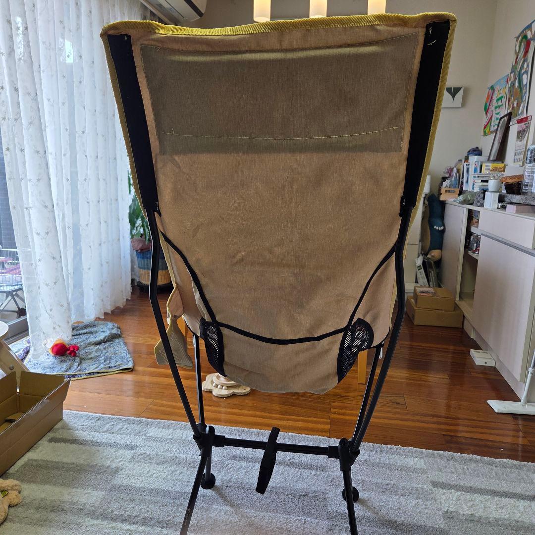アウトドア ハイバックチェア ベージュ