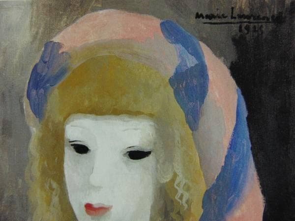 マリー・ローランサン、女の顔、希少画集より、 新品額付